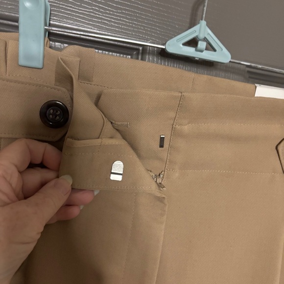 Ann Taylor The Paperbag Ankle Pant New Trousers / Pants Tan Pleated Size 14 - Picture 4 of 14